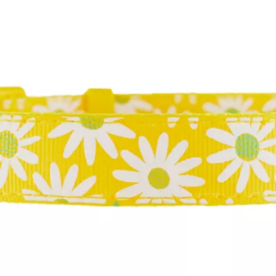 Product Top Paw® Yellow Daisy Poly Blend Dog Collar