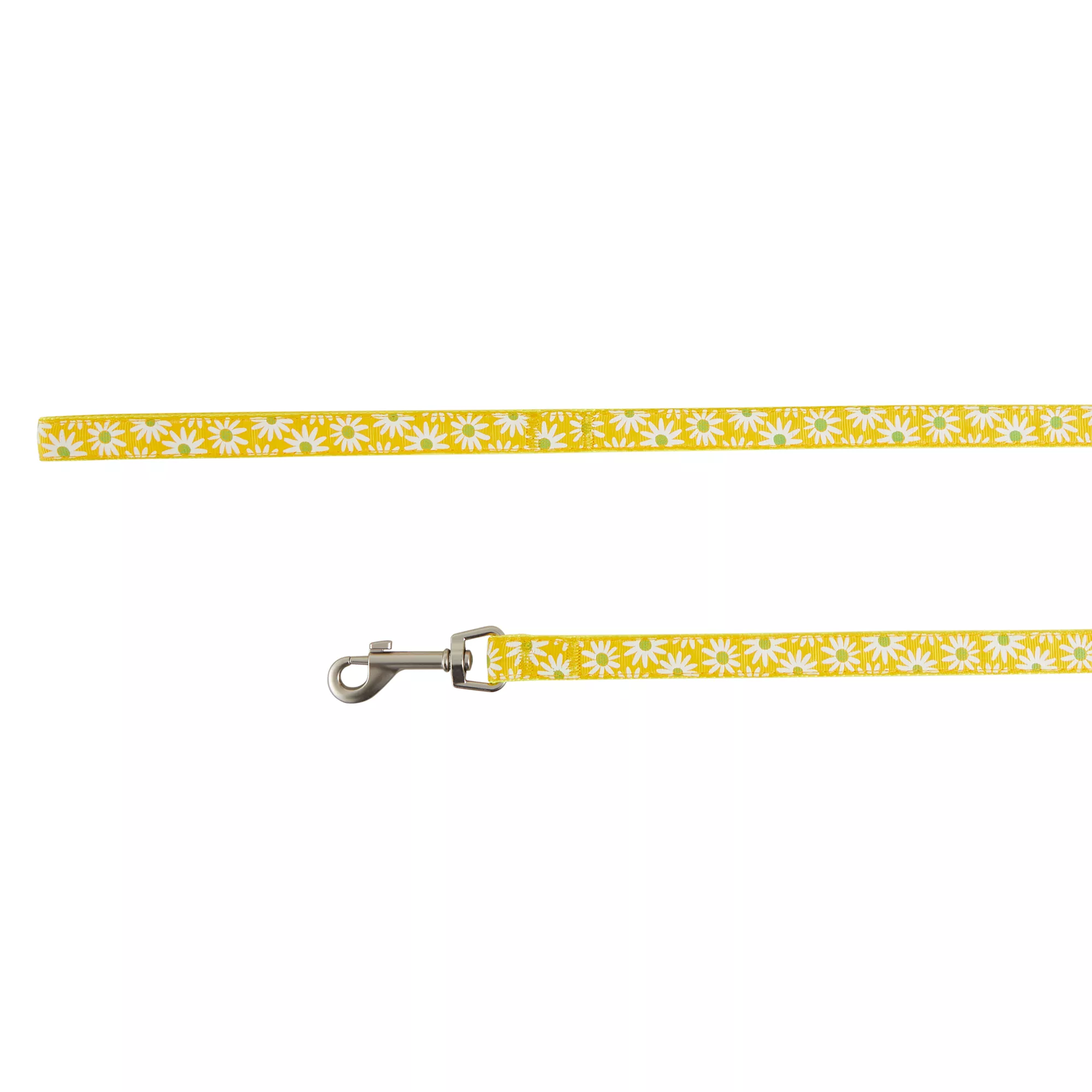 Top Paw® Yellow Daisy Dog Leash: 6-ft long, 5/8-in wide