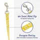 Product Top Paw® Yellow Daisy Dog Leash: 6-ft long, 5/8-in wide