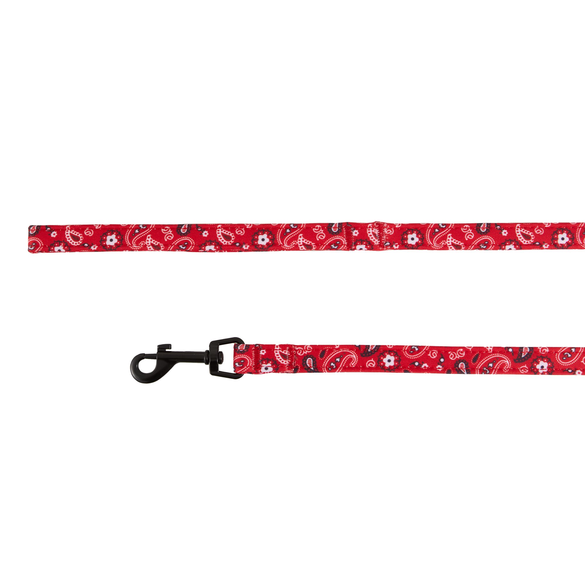 Top Paw&reg; Red Bandana Dog Leash: 6-ft long, 5/8-in wide