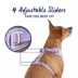 Top Paw® Purple Cheetah Dog Harness, Adjustable, Comfort, Neoprene, Mesh, Multiple Sizes image thumbnail 4