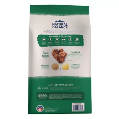 Product Natural Balance Limited Ingredient Diets Adult Dry Dog Food - Lamb & Brown Rice