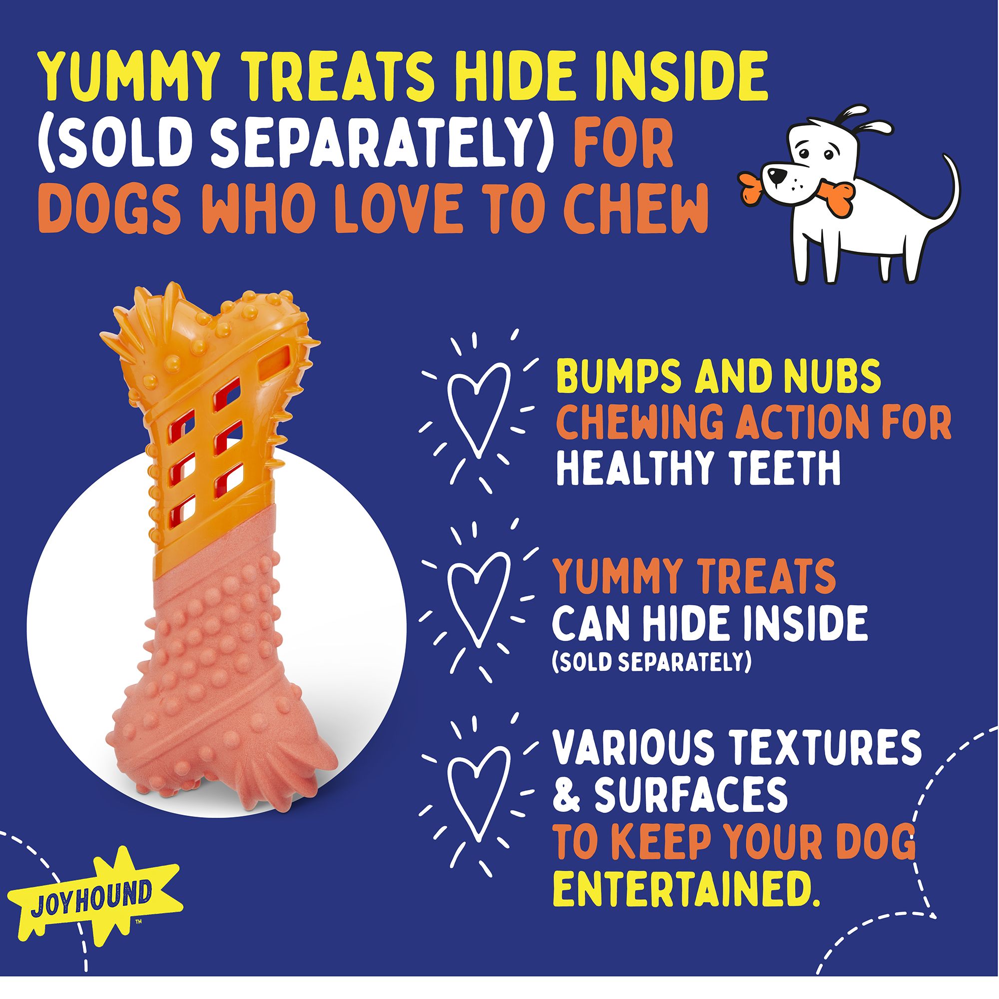 Joyhound Chew Well Bone Treat Dispenser Dog Toy | The Market Place