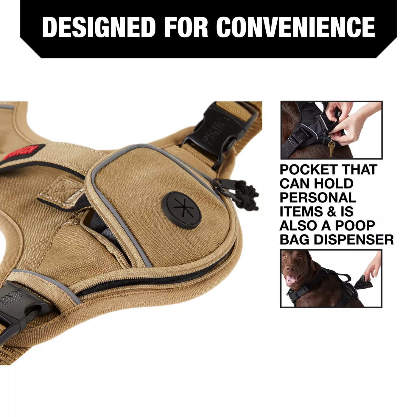 KONG Reflective Waste Bag Dog Harness