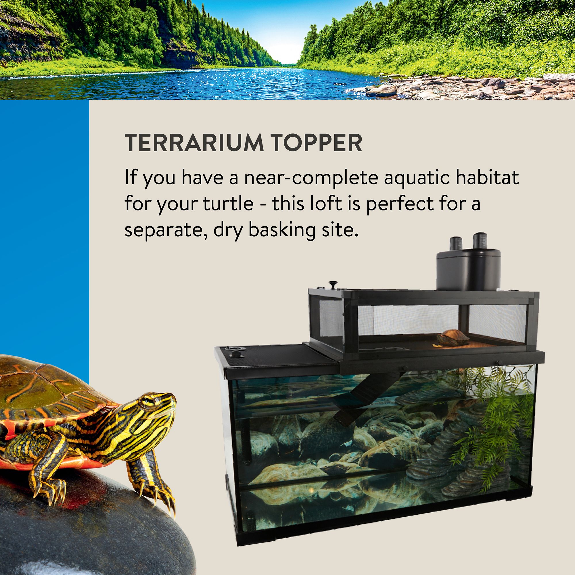 Thrive Terrarium Turtle Elevated Basking Loft - thumbnail 3