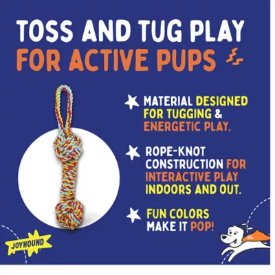 Product Joyhound Game On Double Fist Rope Tug Dog Toy