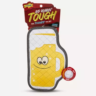 Product Joyhound® Rip Roarin' Tough Beer Dog Toy - Squeaker