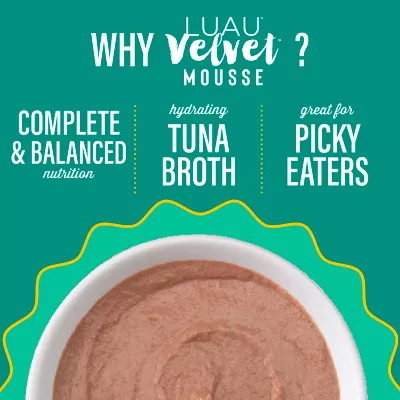 Product Tiki Cat® Velvet™ Mousse Cat Food - Non-GMO, Grain & Potato Free, 2.8oz
