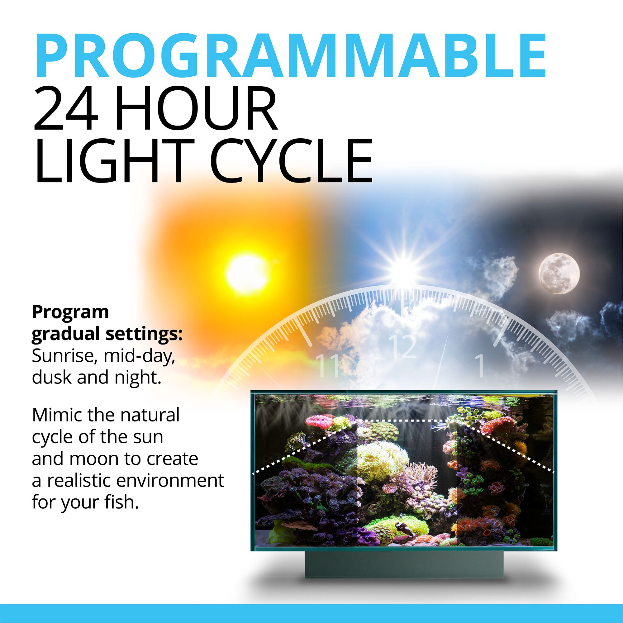 Fluval® Marine Nano LED Light w/Bluetooth for Saltwater Reef Tanks
