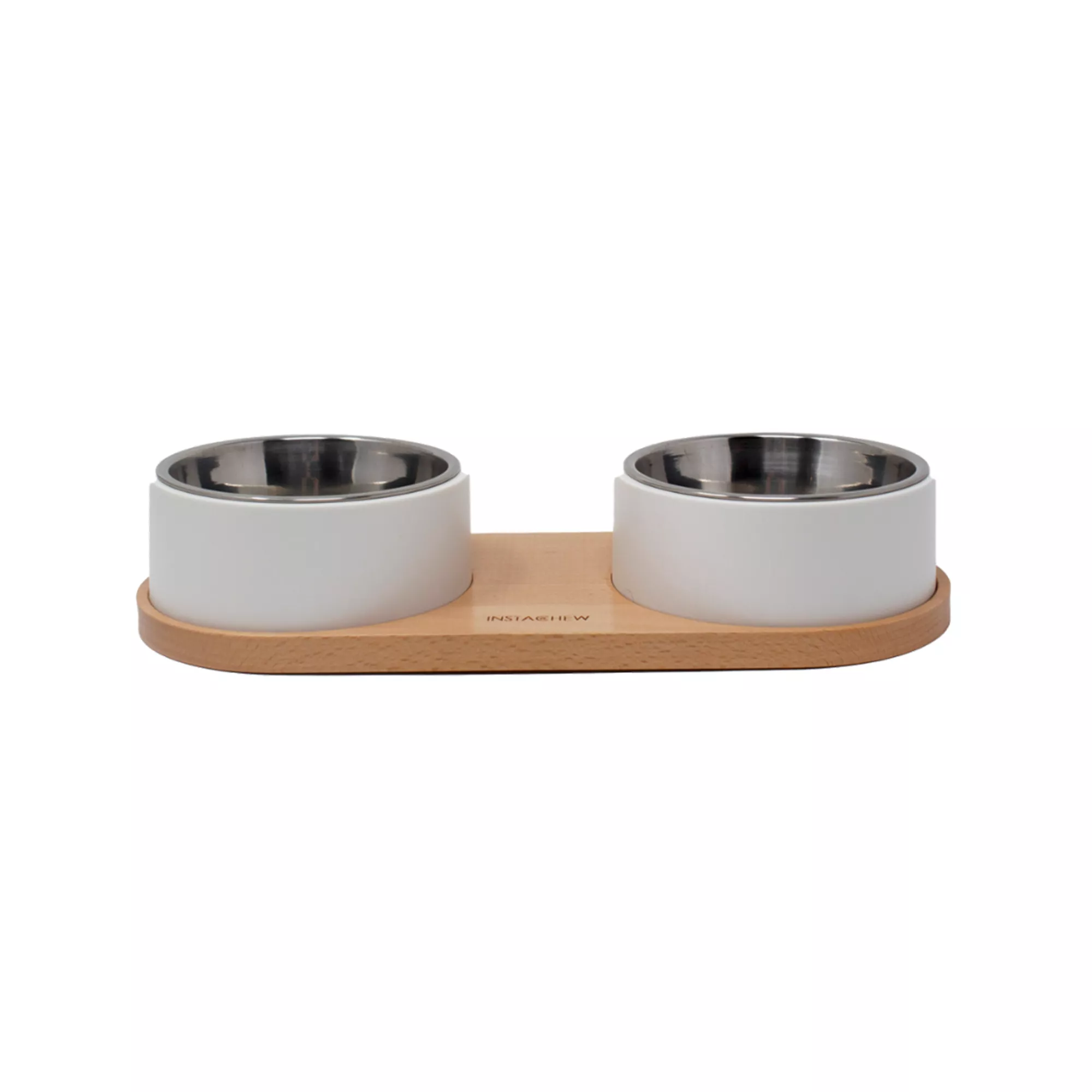 Instachew Puresteel Double Pet Bowl