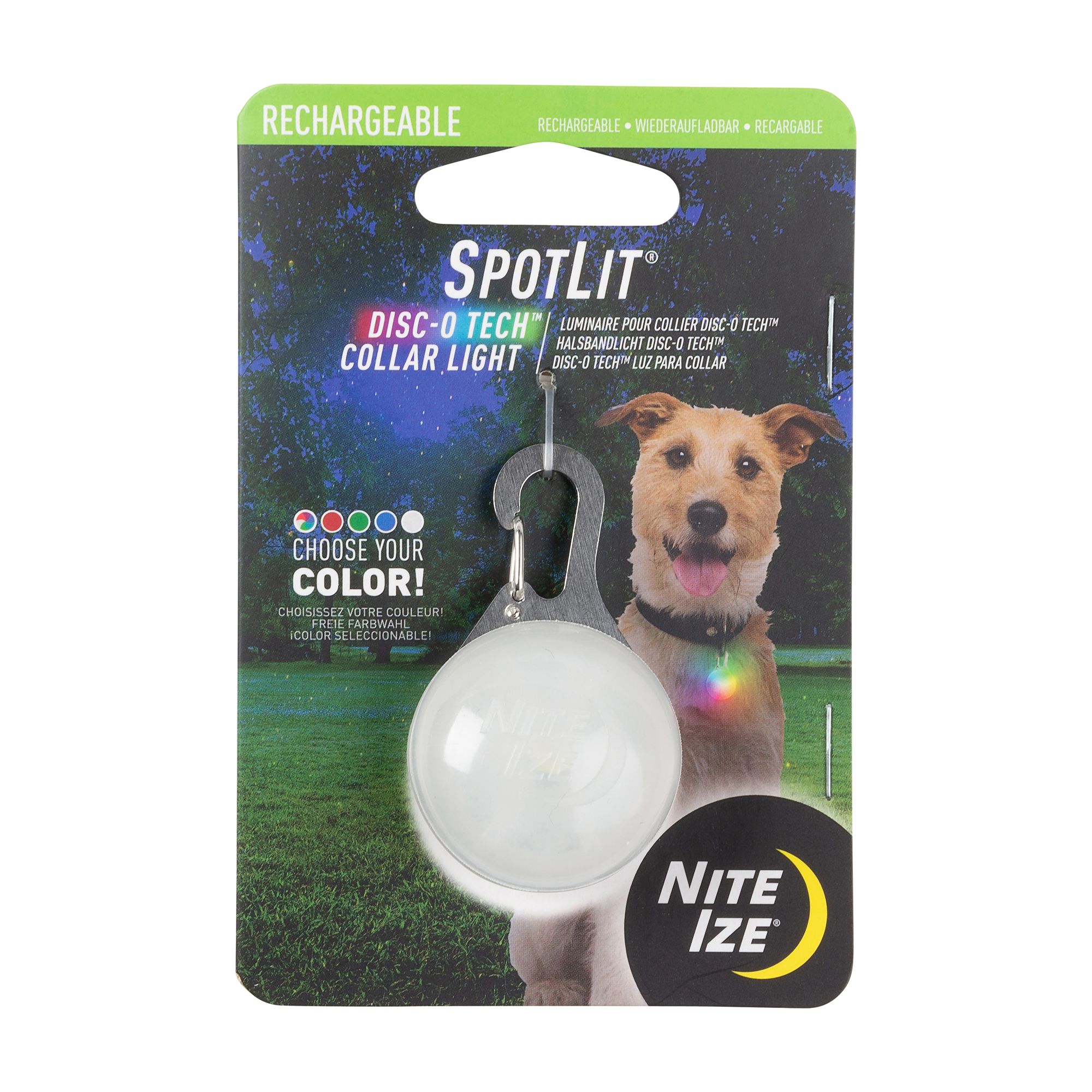 Nite Ize Spotlit Rechargeable Collar Light with Disc O