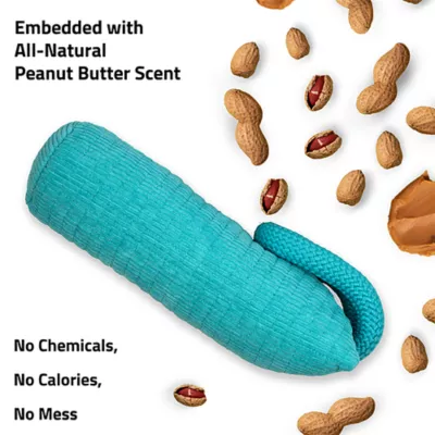 Playology® Barrel Tug Scented Dog Toy - Peanut Butter - Image 4