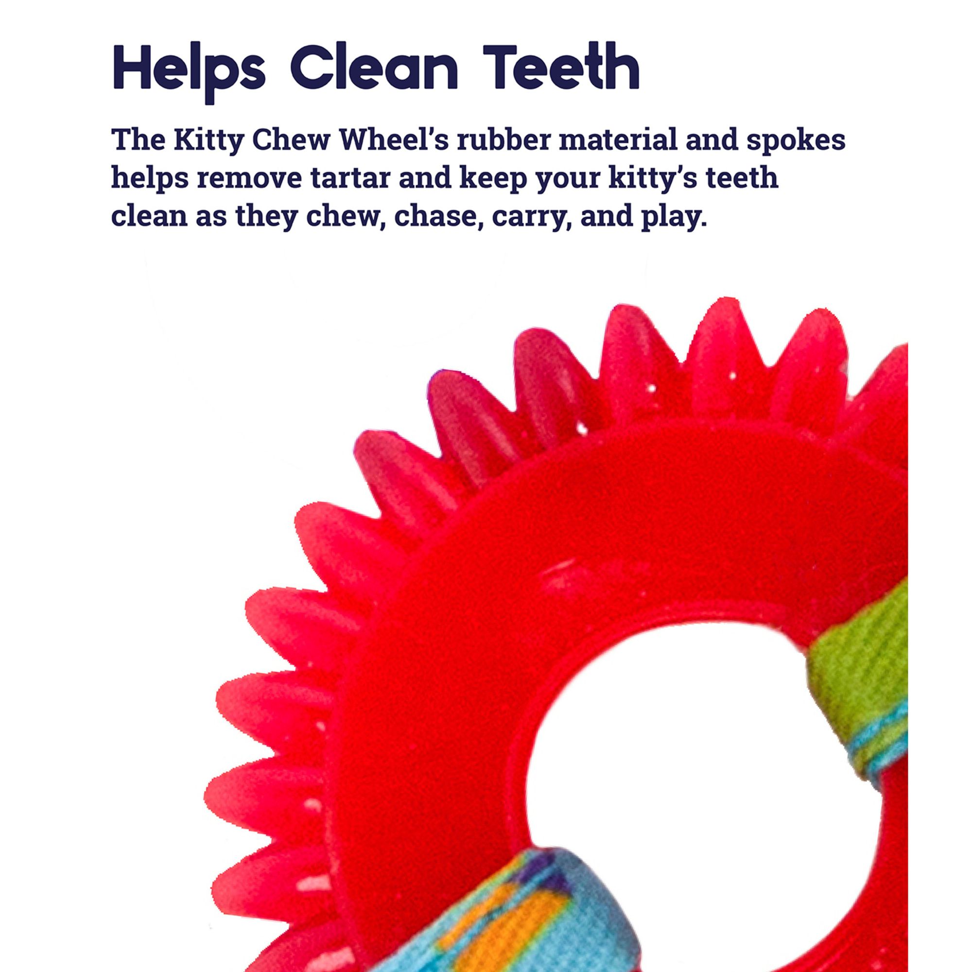 Catstages Dental Kitty Chew Wheel Cat Toy - thumbnail 3