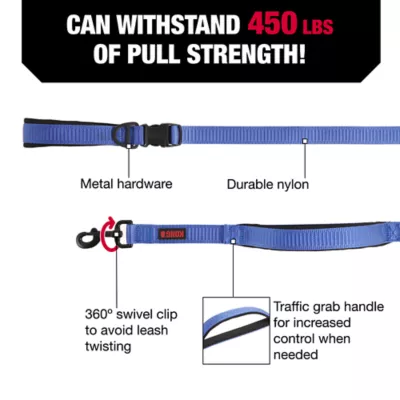 KONG® Hands Free Dog Leash, Durable, Versatile, Multiple Colors, 6-ft Long - Image 3