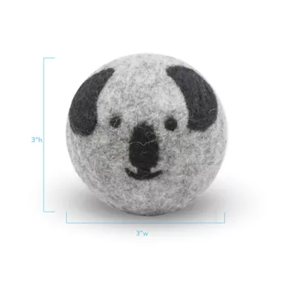 Product Carolina Pet Koala Wool Ball Dog Toy - 2 Pack