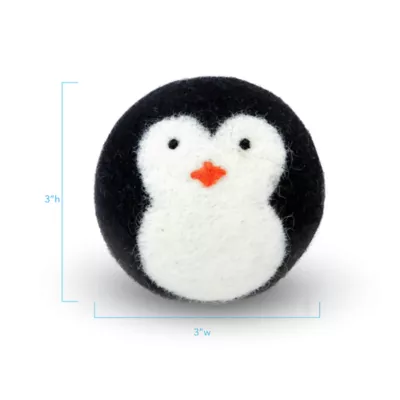 Product Carolina Pet Penguin Wool Ball Dog Toy - 2 Pack