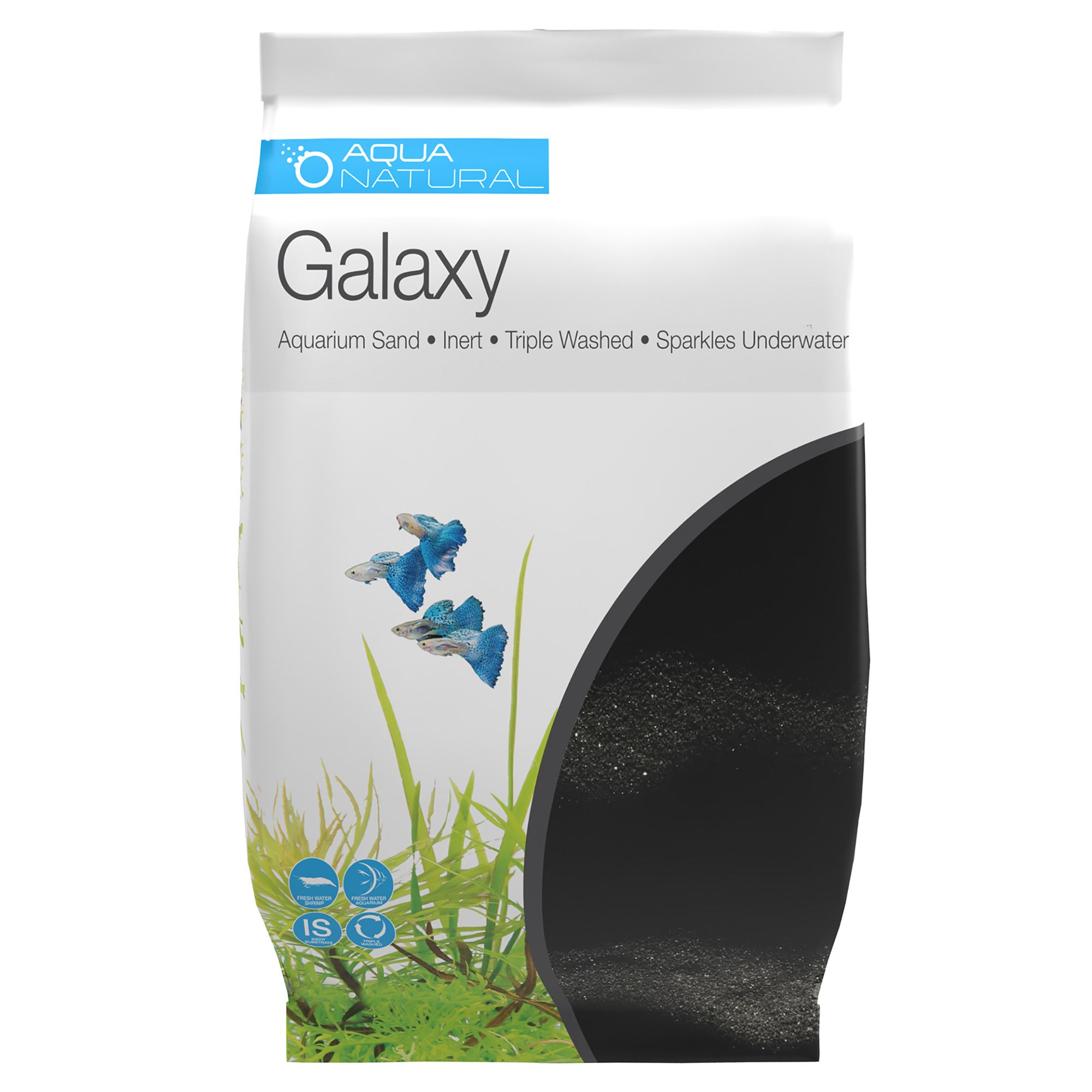 Aqua Natural Aquarium Sand Galaxy Black