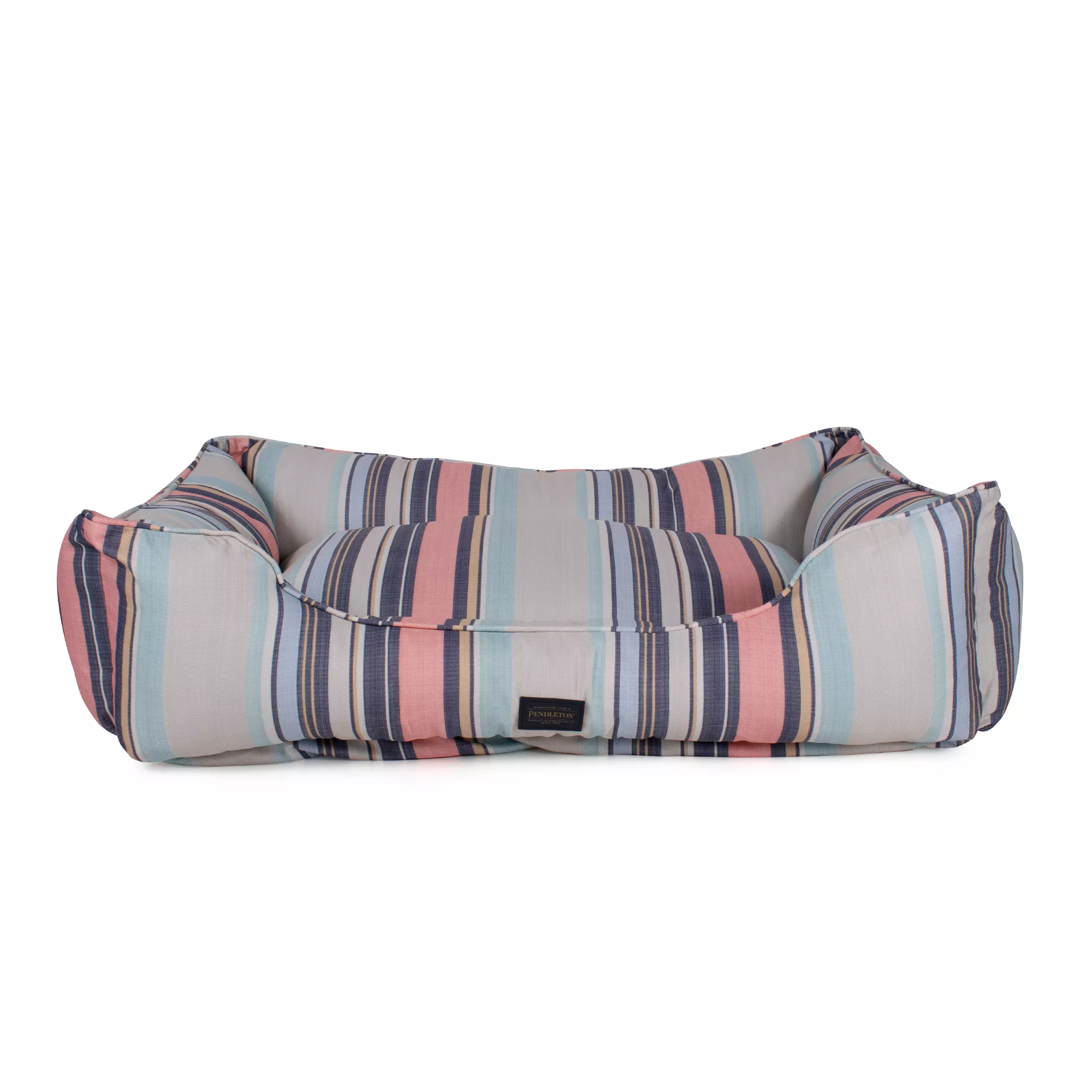 Pendleton All Season Coral Stripe Kuddler Dog Bed