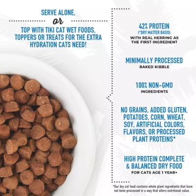 Product Tiki Cat® Born Carnivore® High Protein for Cats & Kittens Food - Herring & Salmon, Non-GMO
