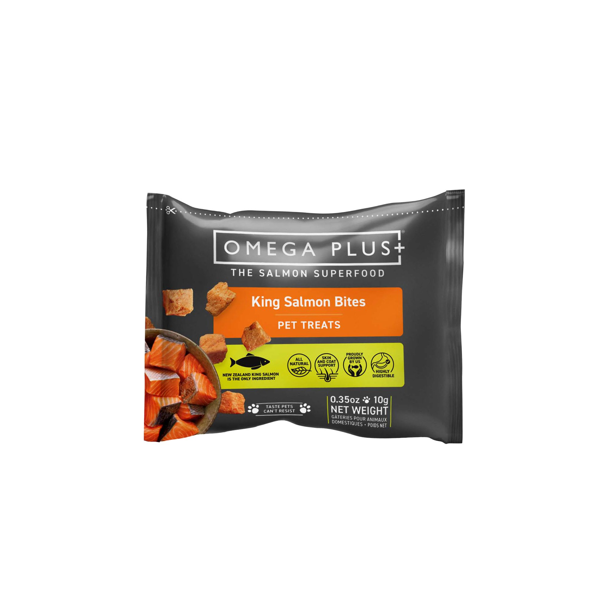 Omega Plus King Salmon Bites Cat Treats Natural Limited