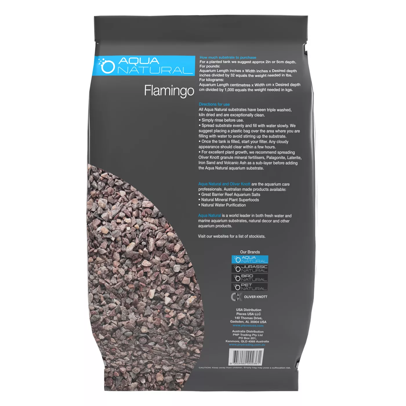 Product Aqua Natural River Aquarium Gravel - Flamingo