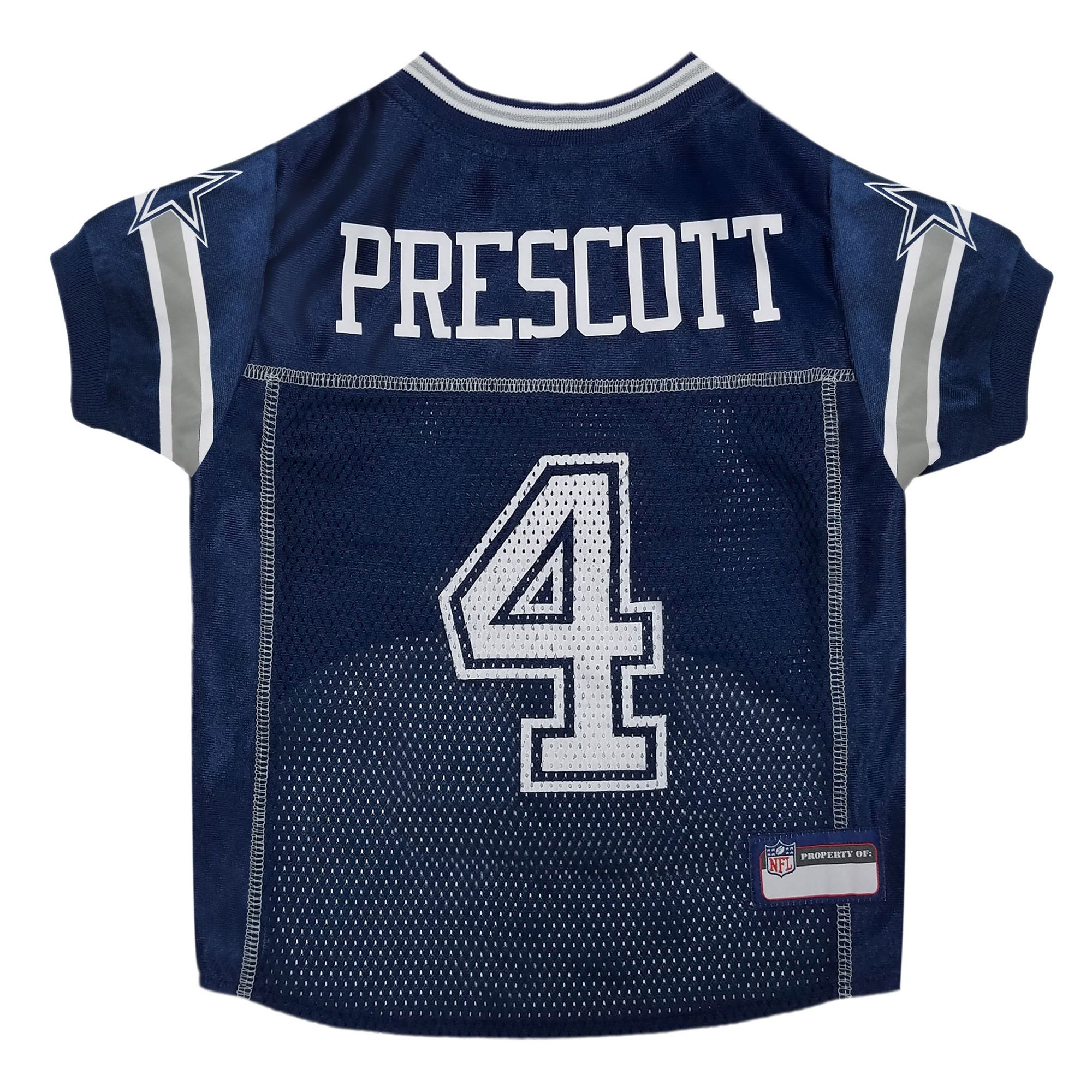 Pets First Dak Prescott Dallas Cowboys Mesh Pet Jersey - Xs Each
