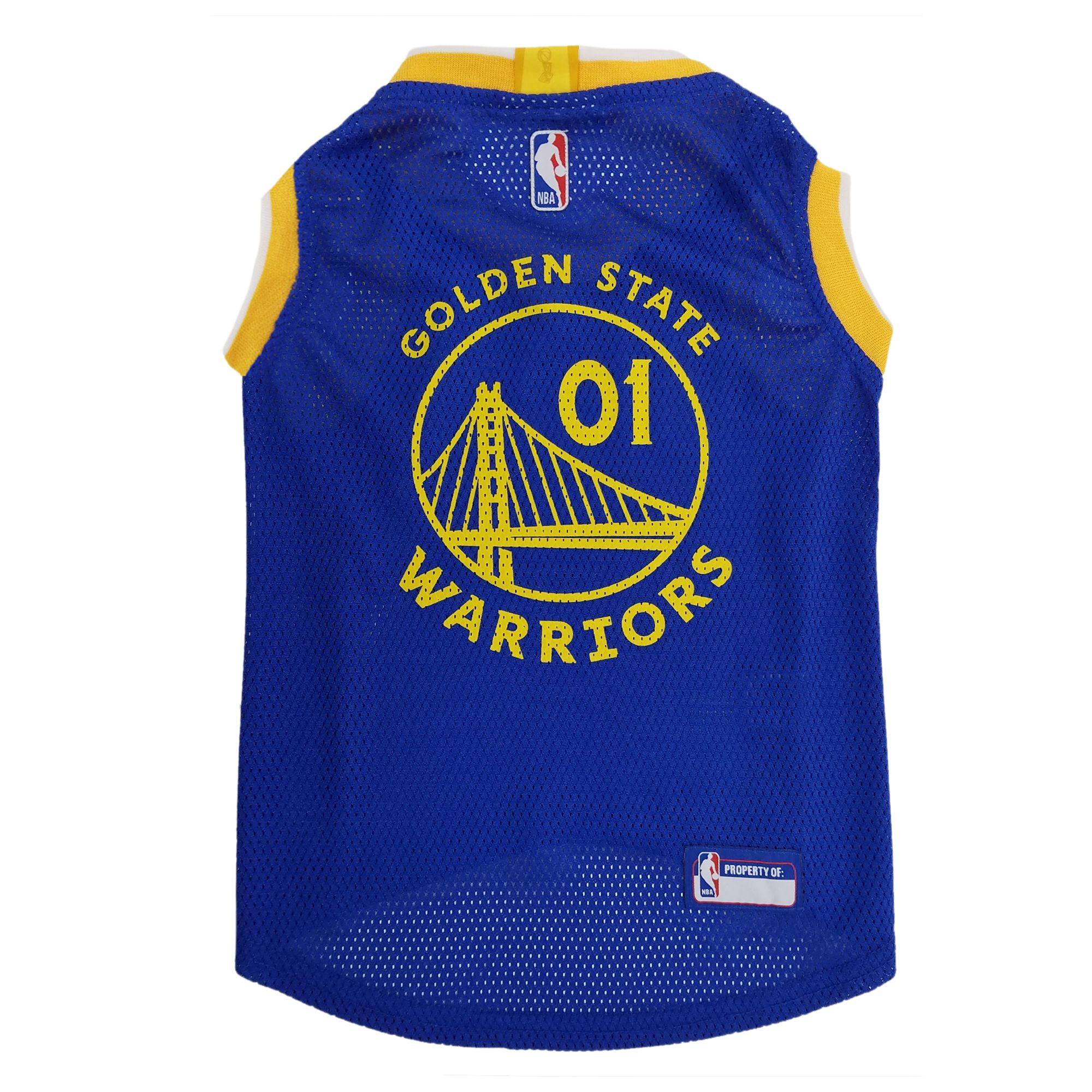 Golden State Warriors NBA Dog Pet Mesh Jersey