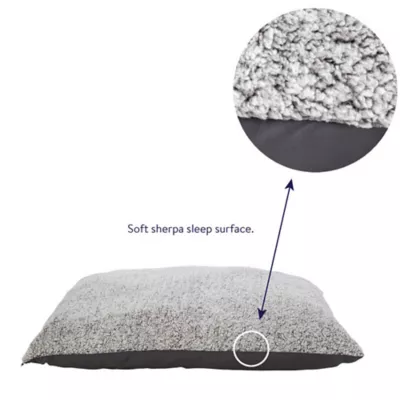 Product Top Paw® Grey Cloud Sherpa Pillow Dog Bed