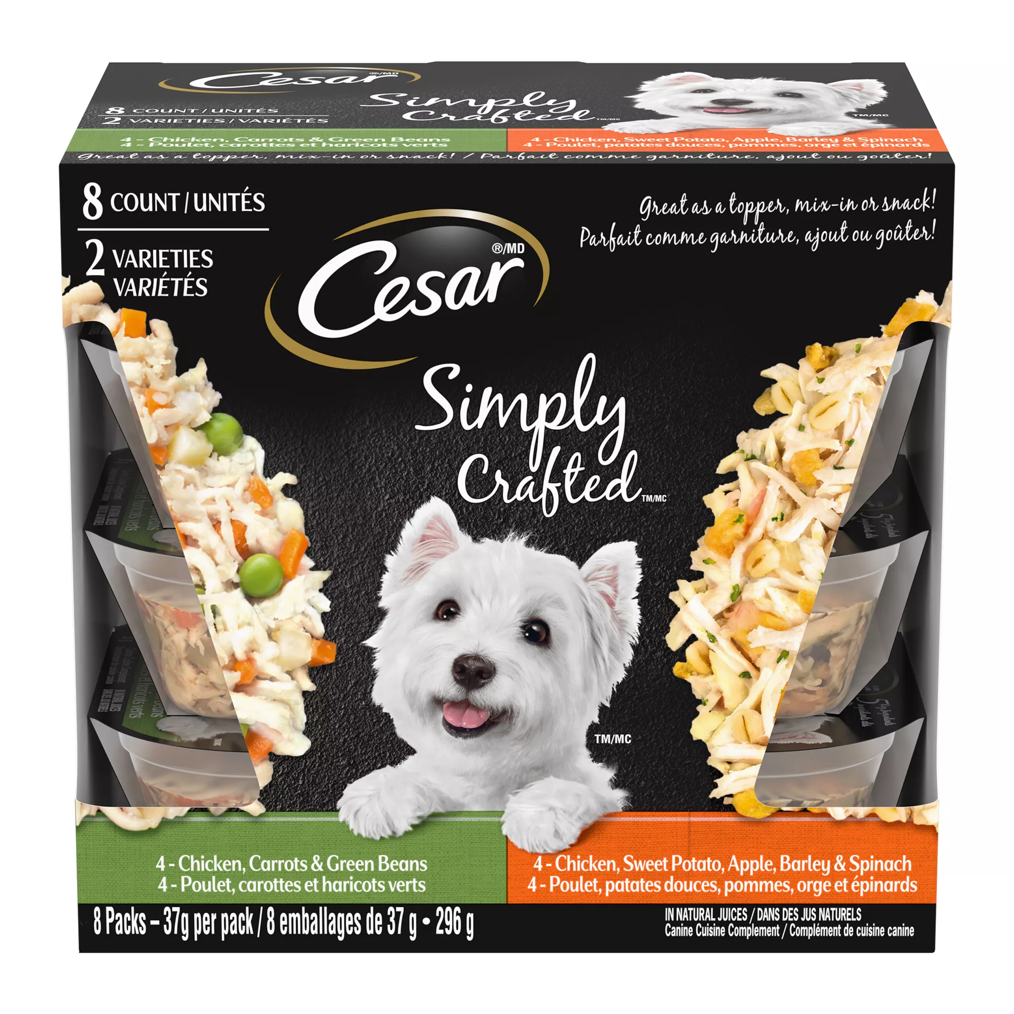 Cesar® Simply Crafted Adult Wet Dog Food & Meal Topper - Grain Free,