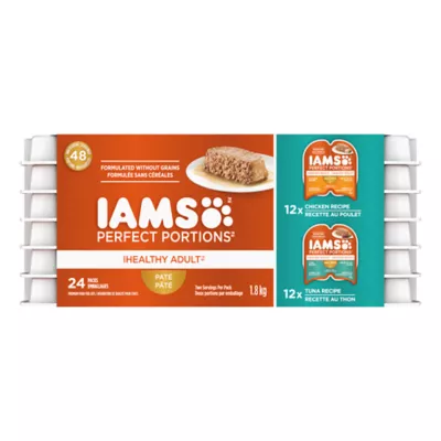 Product Iams Perfect Portions Grain Free Healthy Adult Cat Food - Chicken and Tuna Flavor