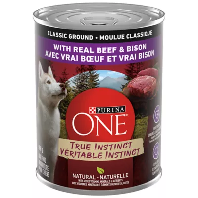 Product Purina ONE SmartBlend True Instinct Classic Ground Wet Dog Food - Beef & Bison