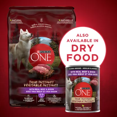 Product Purina ONE SmartBlend True Instinct Classic Ground Wet Dog Food - Beef & Bison