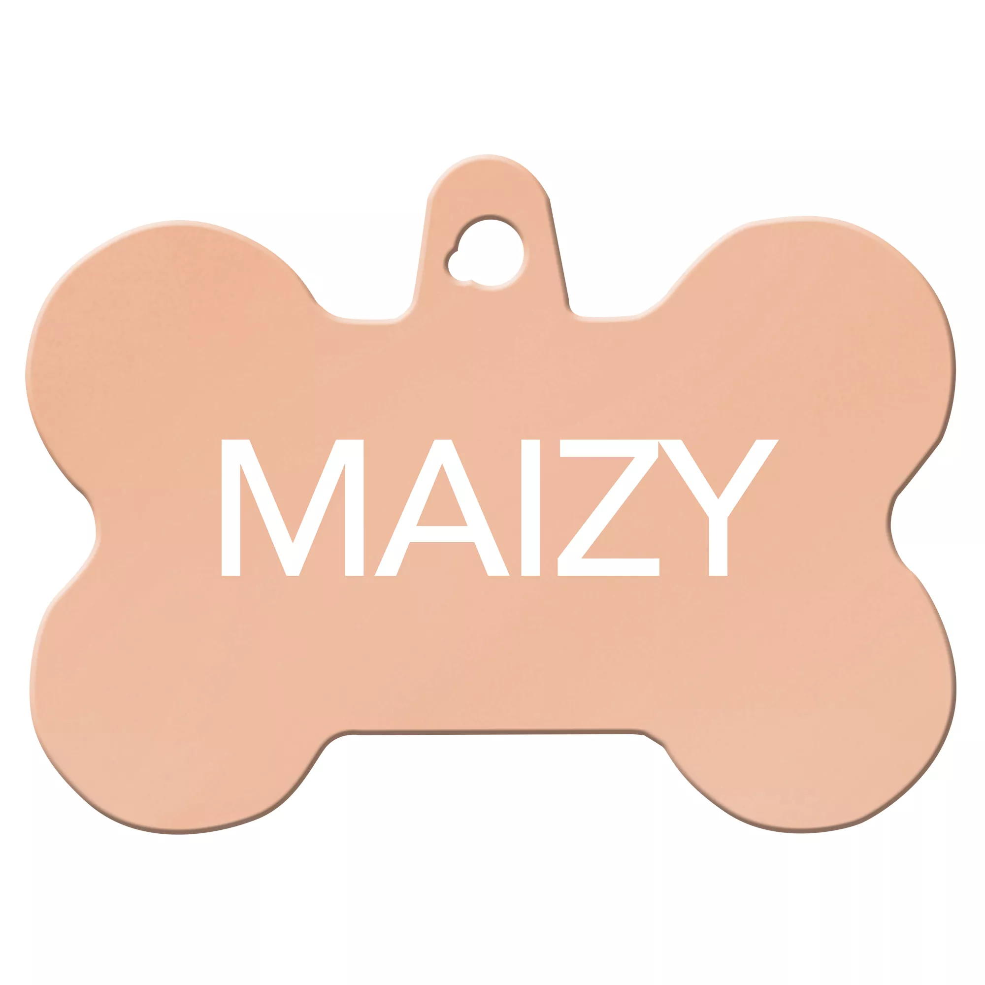 TagWorks® Extra Large Rose Gold Bone Pet ID Tag