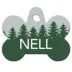 TagWorks® Green Forest Bone Pet ID Tag image thumbnail 1