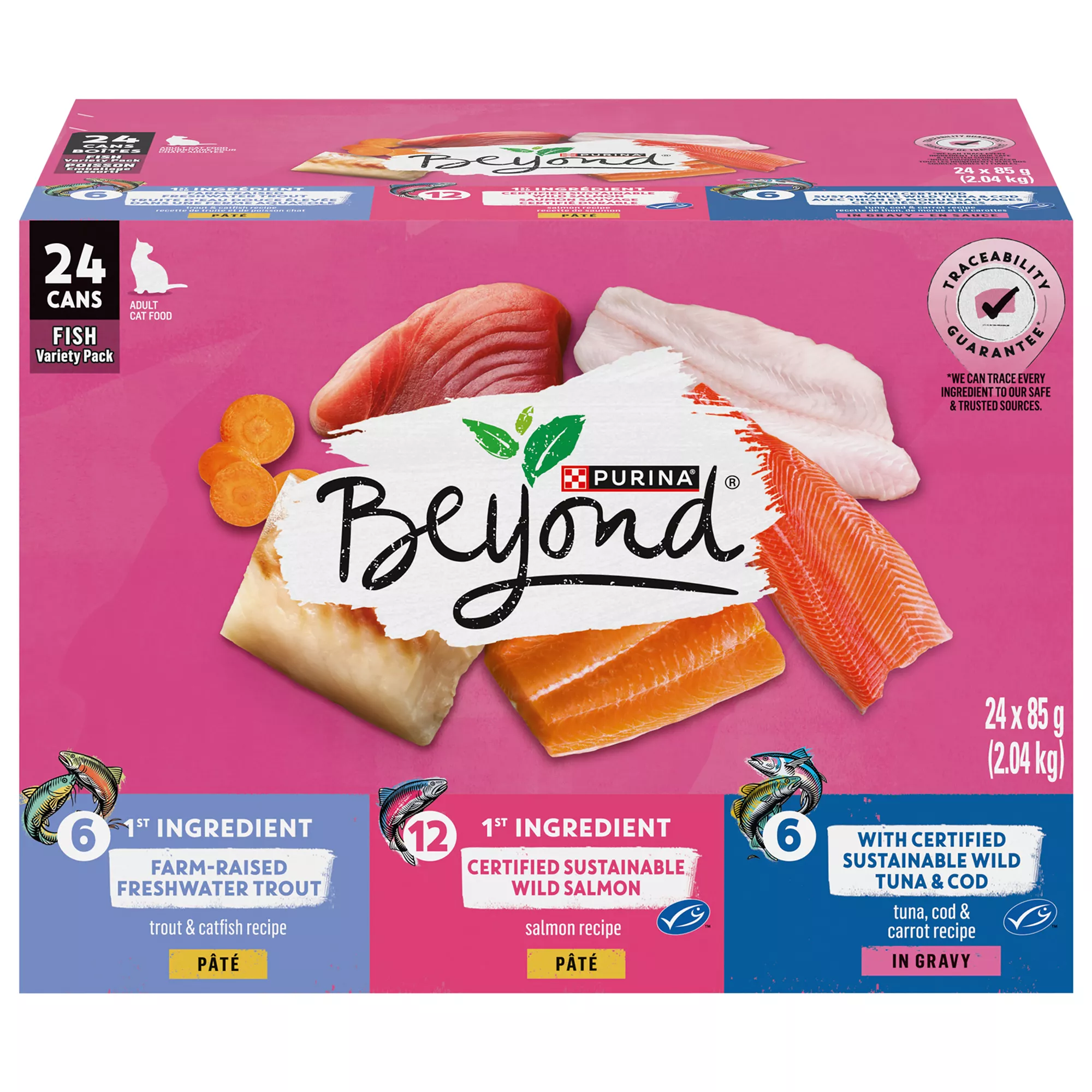 Purina Beyond Fish Adult Wet Cat Food Variety Pack