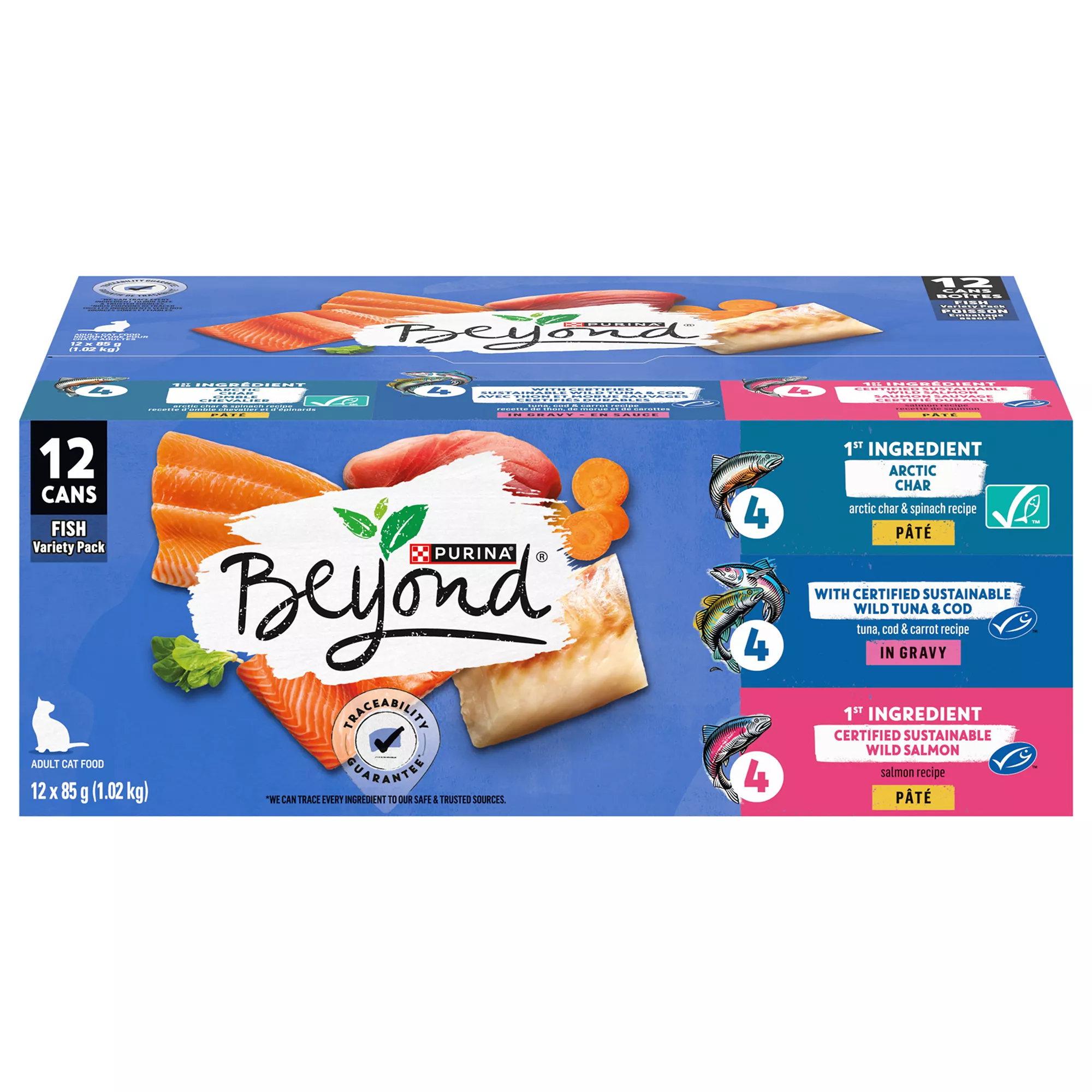 Beyond Wet Cat Food - Fish Variety Pack, 12ct