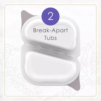 Fancy Feast Wet Cat Food Petites in Gravy, 79.4 g Split Cup Tray - Image 6