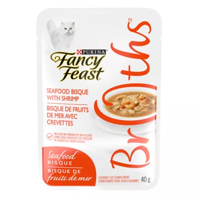 Product Fancy Feast® Broths Seafood Bisque Wet Cat Complement