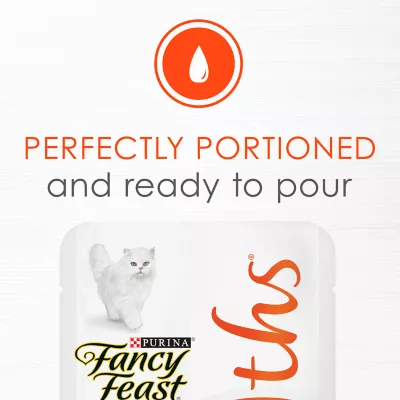 Product Fancy Feast® Broths Seafood Bisque Wet Cat Complement