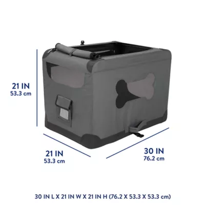 Top Paw® Indoor & Outdoor Portable Dog Crate - Soft Crate; Small, Medium, Large, X-Large - Image 3