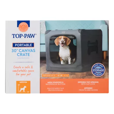 Top Paw® Indoor & Outdoor Portable Dog Crate - Soft Crate; Small, Medium, Large, X-Large - Image 6