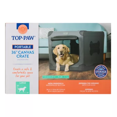Top Paw® Indoor & Outdoor Portable Dog Crate - Soft Crate; Small, Medium, Large, X-Large - Image 6