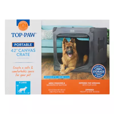 Top Paw® Indoor & Outdoor Portable Dog Crate - Soft Crate; Small, Medium, Large, X-Large - Image 6