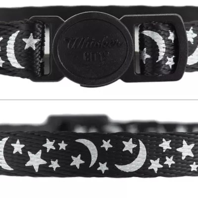 Product Whisker City® Moon & Stars Reflective Kitten & Cat Collar