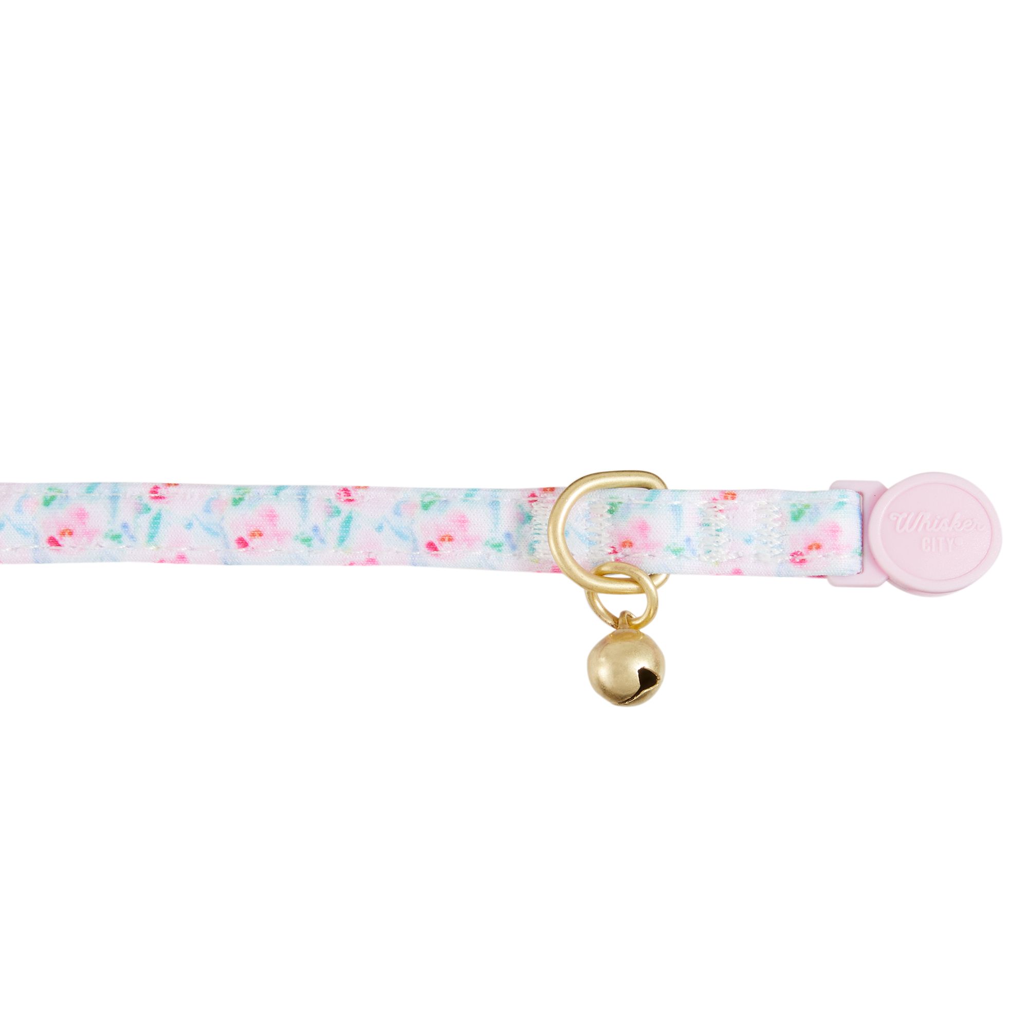 Floral Cat Collar and Bowgirl Kitten Collar Leash Set 