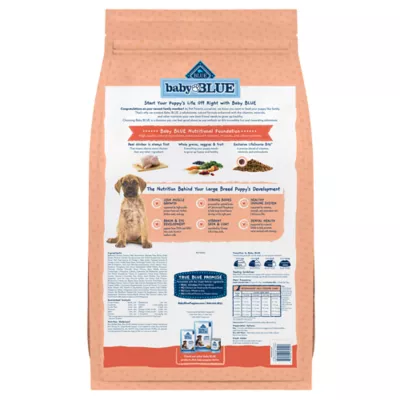 Blue Buffalo Baby Blue Large Breed Puppy Chicken Brown Rice Recipe Dry Dog Food 24 lb Bag