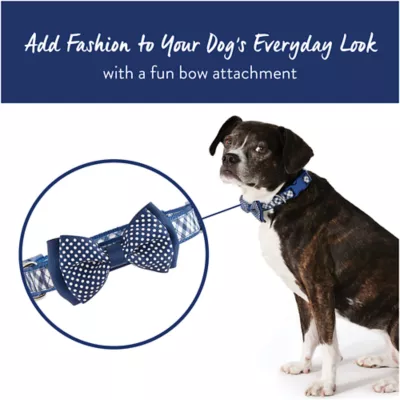 Product Top Paw® Blue Plaid with Bow Tie Adjustable Dog Collar