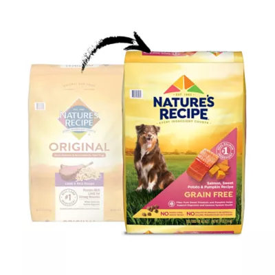 Nature s Recipe Grain Free Dry Dog Food Salmon Sweet Potato Pumpkin 34 lbs