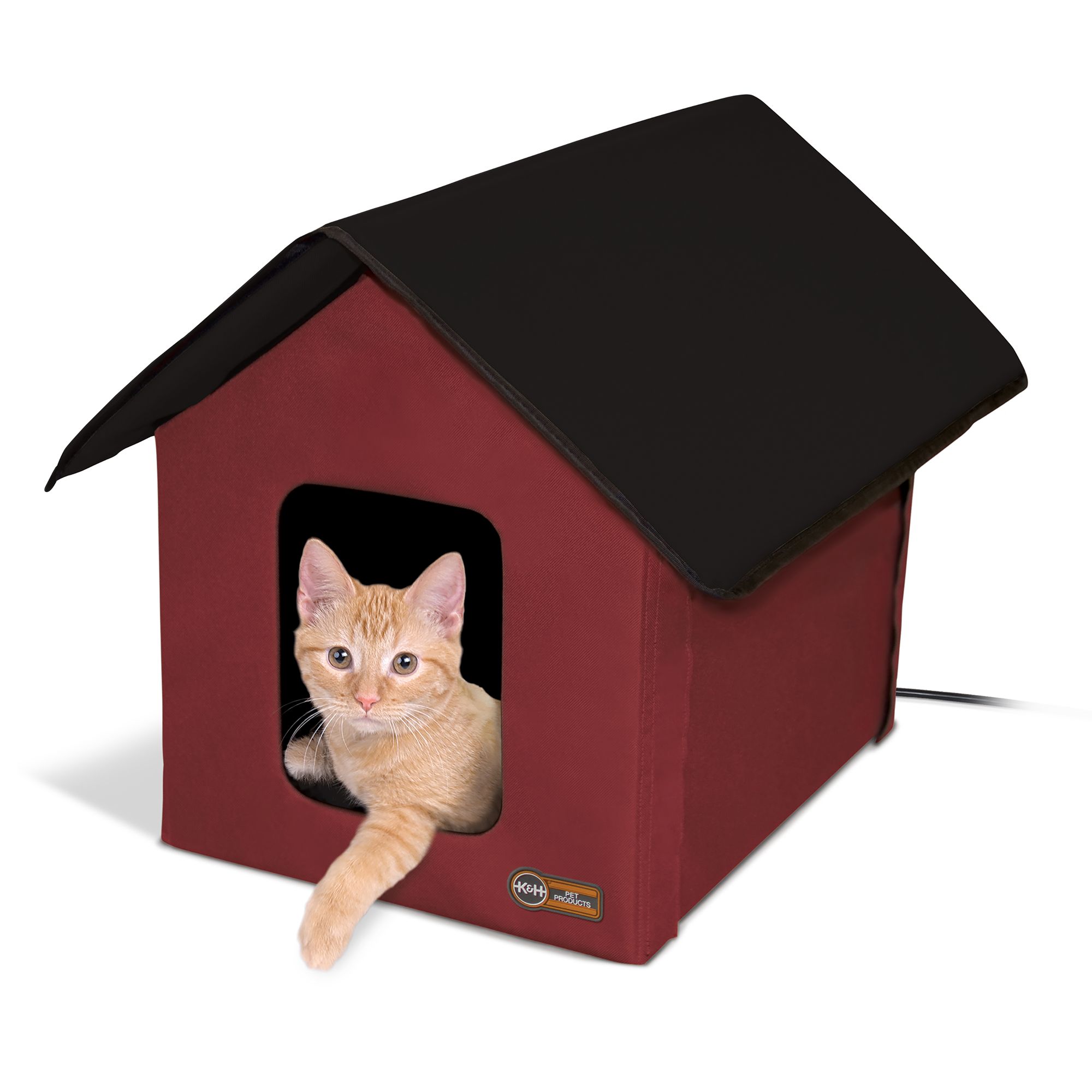 K H Pet Products Outdoor Heated Kitty House Cat Shelter cat