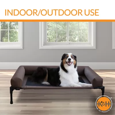 Product K&H Pet Products Original Bolster Pet Cot Elevated Mesh Bed with Removable Bolsters